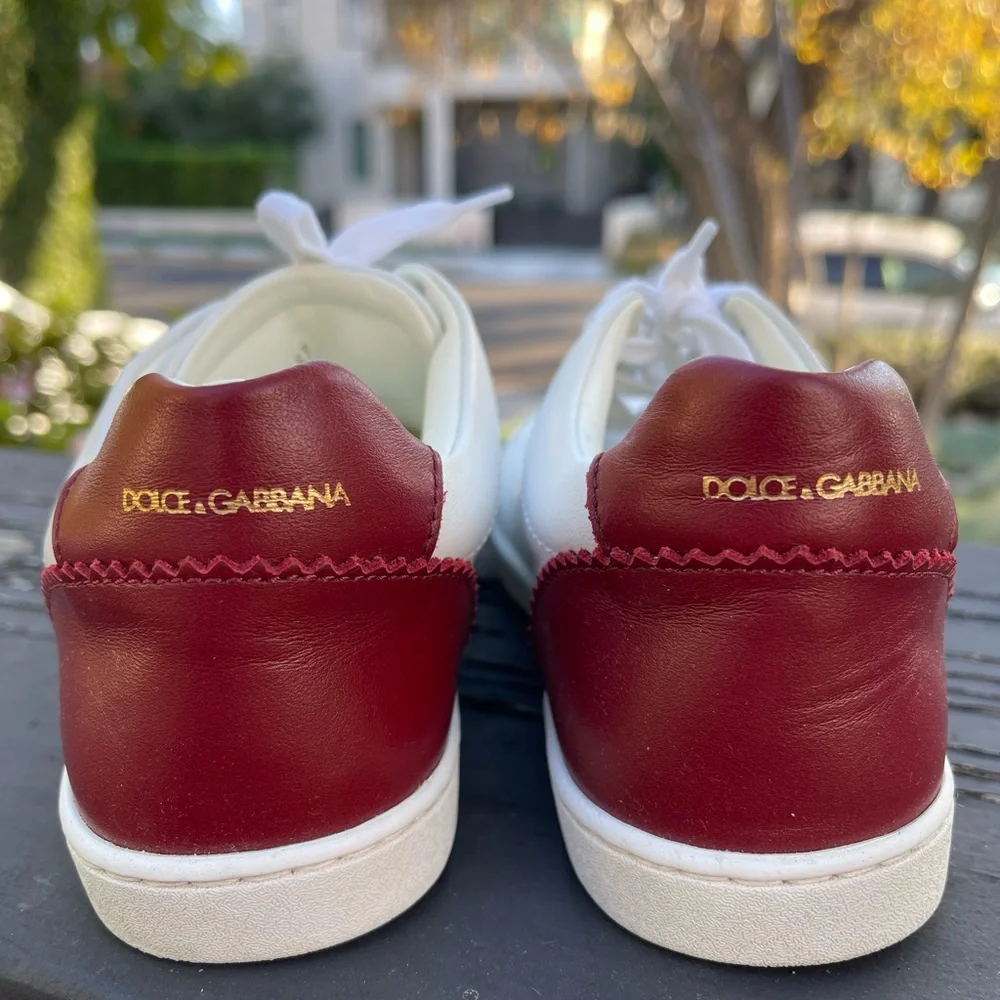 D&G Kids Bassa Leather Sneakers From 5 to 7 Years Old Size 3
